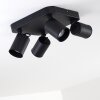 Kullaberg Plafondlamp Zwart, 4-lichts