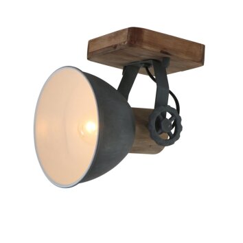 Steinhauer Gearwood Spotlamp Grijs, 1-licht