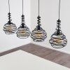 Walterswald Hanglamp Zwart, 4-lichts