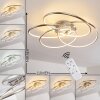 Gimdalen Plafondlamp LED Nikkel mat, 1-licht, Afstandsbediening