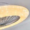 Piraeus plafondventilator LED Titan, Wit, 1-licht, Afstandsbediening
