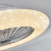 Piraeus plafondventilator LED Titan, Wit, 1-licht, Afstandsbediening