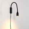 Alsea Bedlamp LED Zwart, 1-licht, Bewegingsmelder