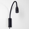Alsea Bedlamp LED Zwart, 1-licht, Bewegingsmelder