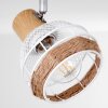 Bariloche Plafondlamp Chroom, Wit, 4-lichts