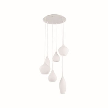 Ideallux SOFT Hanger Wit, 6-lichts