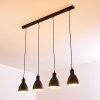Timola Hanglamp Zwart, Wit, 4-lichts