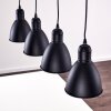 Timola Hanglamp Zwart, Wit, 4-lichts