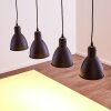 Timola Hanglamp Zwart, Wit, 4-lichts
