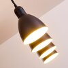 Timola Hanglamp Zwart, Wit, 4-lichts
