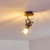 Sundsvall Plafondlamp Hout licht, Zwart, 1-licht