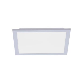 Leuchten Direkt FLAT Plafondlamp LED Zilver, 1-licht, Afstandsbediening