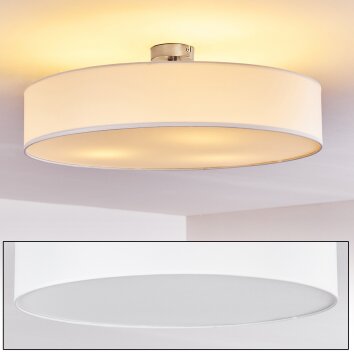 Foggia Plafondlamp Nikkel mat, 3-lichts