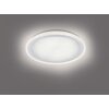 Leuchten-Direkt MEDINA Plafondlamp LED Chroom geborsteld, 1-licht, Afstandsbediening