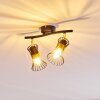 Ayen Plafondlamp Zwart-Goud, 2-lichts