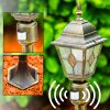 Antibes Padverlichting Bruin, Goud, 1-licht, Bewegingsmelder