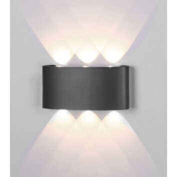 Mantra ARCS Buiten muurverlichting LED Grijs, 1-licht