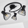 Holbol Plafondlamp Zwart, 3-lichts