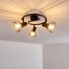 Holbol Plafondlamp Zwart, 3-lichts