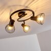 Holbol Plafondlamp Zwart, 3-lichts