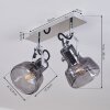 Lulea Plafondlamp Chroom, 2-lichts