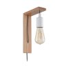 Eglo TOCOPILLA Muurlamp Bruin, Wit, 1-licht