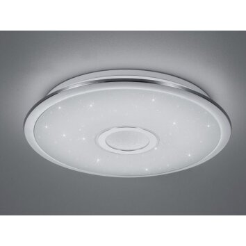 Trio OSAKA Plafondlamp LED Chroom, 1-licht, Afstandsbediening