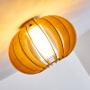 Valkom Plafondlamp Hout licht, Nikkel mat, 1-licht
