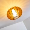 Valkom Plafondlamp Hout licht, Nikkel mat, 1-licht