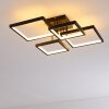 Bacolod Plafondlamp LED Zwart, 1-licht