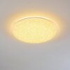 Oranki Plafondlamp LED Wit, 1-licht, Afstandsbediening