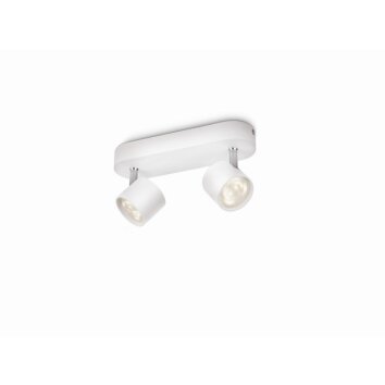 Philips STAR Opbouwspot LED Wit, 2-lichts