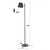 Dwingeloo Staande lamp Antraciet, 1-licht