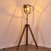 Haervej Staande lamp Hout donker, Zwart, 1-licht