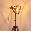Haervej Staande lamp Hout donker, Zwart, 1-licht