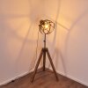 Haervej Staande lamp Hout donker, Zwart, 1-licht