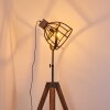 Haervej Staande lamp Hout donker, Zwart, 1-licht