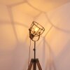 Haervej Staande lamp Hout donker, Zwart, 1-licht