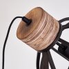 Haervej Staande lamp Hout donker, Zwart, 1-licht