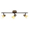 Brilliant Luca Spotbalk plafond Koperkleurig, 3-lichts