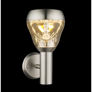 Globo MONTE Buiten muurverlichting LED Duidelijk, 1-licht