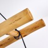 Kotor Hanglamp Hout licht, Zwart, 4-lichts
