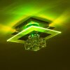 Christy Muur en plafond verlichting Chroom, Transparant, Helder, 1-licht, Kleurwisselaar