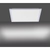 Leuchten Direkt FLAT Plafondlamp LED Zilver, 1-licht, Afstandsbediening
