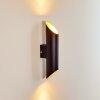 Saulcy Buiten muurverlichting LED Zwart-Goud, 2-lichts