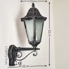 Lignac Buiten muurverlichting Zwart, Zilver, 1-licht