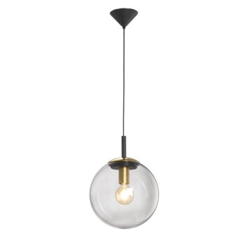 Fischer & Honsel living Dini Hanglamp Zwart, 1-licht