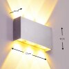 Lente Muurlamp LED Aluminium, 6-lichts