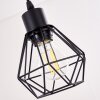 Barbengo Hanglamp Hout licht, Zwart, 9-lichts