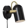 Nordlux LOTUS Wandlamp Messing, Zwart, 1-licht